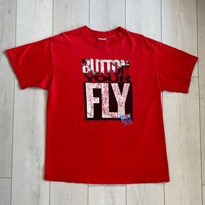 Vintage 1991 Levi’s “Button Your Fly” Graphic Tee/Tag Size: XL